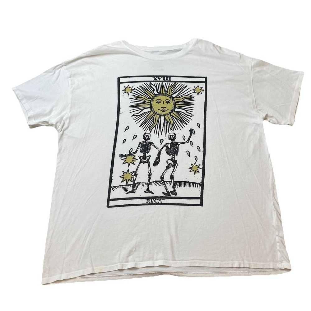 RVCA Tarot Way T-Shirt Size Small The Balance Of Opposites By PM Tenore Skate